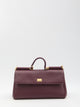 Dolce & Gabbana Bordeaux Leather Handbags