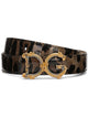 Dolce & Gabbana Brown Dg Girls Leather Belt