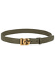 Dolce & Gabbana Military Green Leather Belt