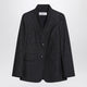 Max Mara  Midnight Blue Jacket In Cotton Denim Effect
