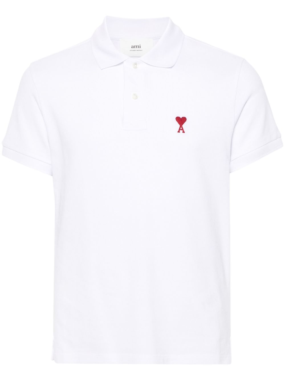 Ami Paris Ami De Coeur Cotton Polo Shirt