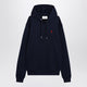 Ami Paris Night Blue Ami De Coeur Hoodie