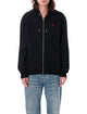 Ami Paris Black Ami De Coeur Zipup Sweatshirt