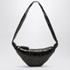 Lemaire Small Croissant Bag In Dark Green Coated Cotton