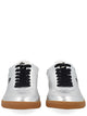 Isabel Marant Silver Sheepskin Leather Sneaker