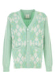 Givenchy Pastel Green Wool Blend Cardigan