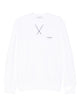 Givenchy White Couture Seam Sweatshirt With Embroidered Logo