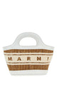 Marni Two-Tone Raffia And Leather Micro Tropicalia Summer Handbag