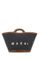 Marni Two-Tone Felt And Leather Small Tropicalia Summer Handbag
