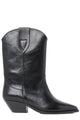 Isabel Marant Premium Leather Pointed Toe Block Heel Ankle Boots.