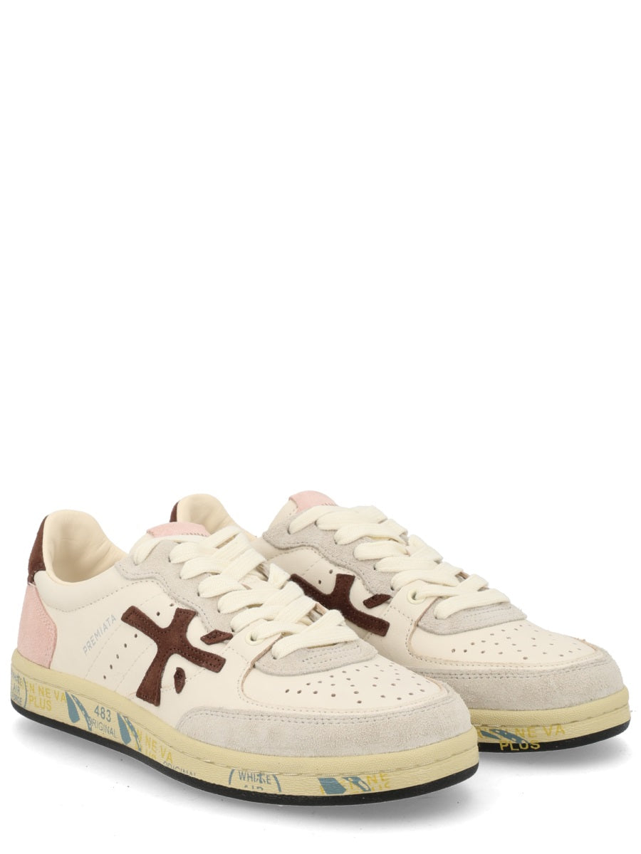 Premiata White Sheepskin Sneaker