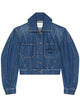 Givenchy Blue Cotton Denim Cropped Jacket