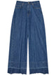 Givenchy Raw Edge Wide Leg Denim Trousers