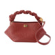 Ganni Bou Mini Ostrich Purse -  - Synthetic - Burgundy