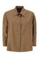Fabiana Filippi Cropped Poplin Shirt With Detail On The Back