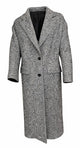 Tagliatore Black Wool Coat