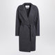 Max Mara  Blue Wool Coat With Denim Effect
