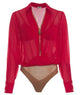 Elisabetta Franchi Red Passion Stretch Fabric Shirt