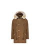Woolrich Coffee Cotton Polyester Coat