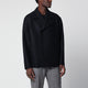 Harris Wharf London Navy Short Doublebreasted Wool Coat
