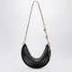Chloé Black Half Moon Bag Gold Chain Logo