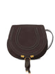 Chloé Saddle Marcie Bag In Kohl Brown Suede