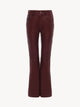 Chloé Grape Leather Flared Pant