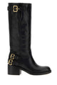 Chloé Black Leather Dakota Boots