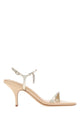 Chloé Golden Leather Zia Sandals