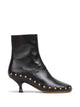 Chloé Black Leather Junie Ankle Boots