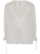 Chloé Top Ml Pristine Vainilla Cuello Rizado