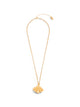 Chloé Gold Metal Chloã© Mirror Necklace