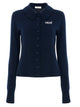 Chloé Navy Blue Wool Cardigan