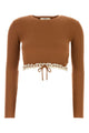 Chloé Cropped Sweater In Wool And Cashmere