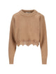 Chloé Lace-Trim Button-Detail Sweater