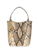 Chloé Small Spin Snake-Print Leather Tote Bag