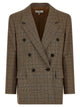 Chloé Check Double-Breasted Blazer