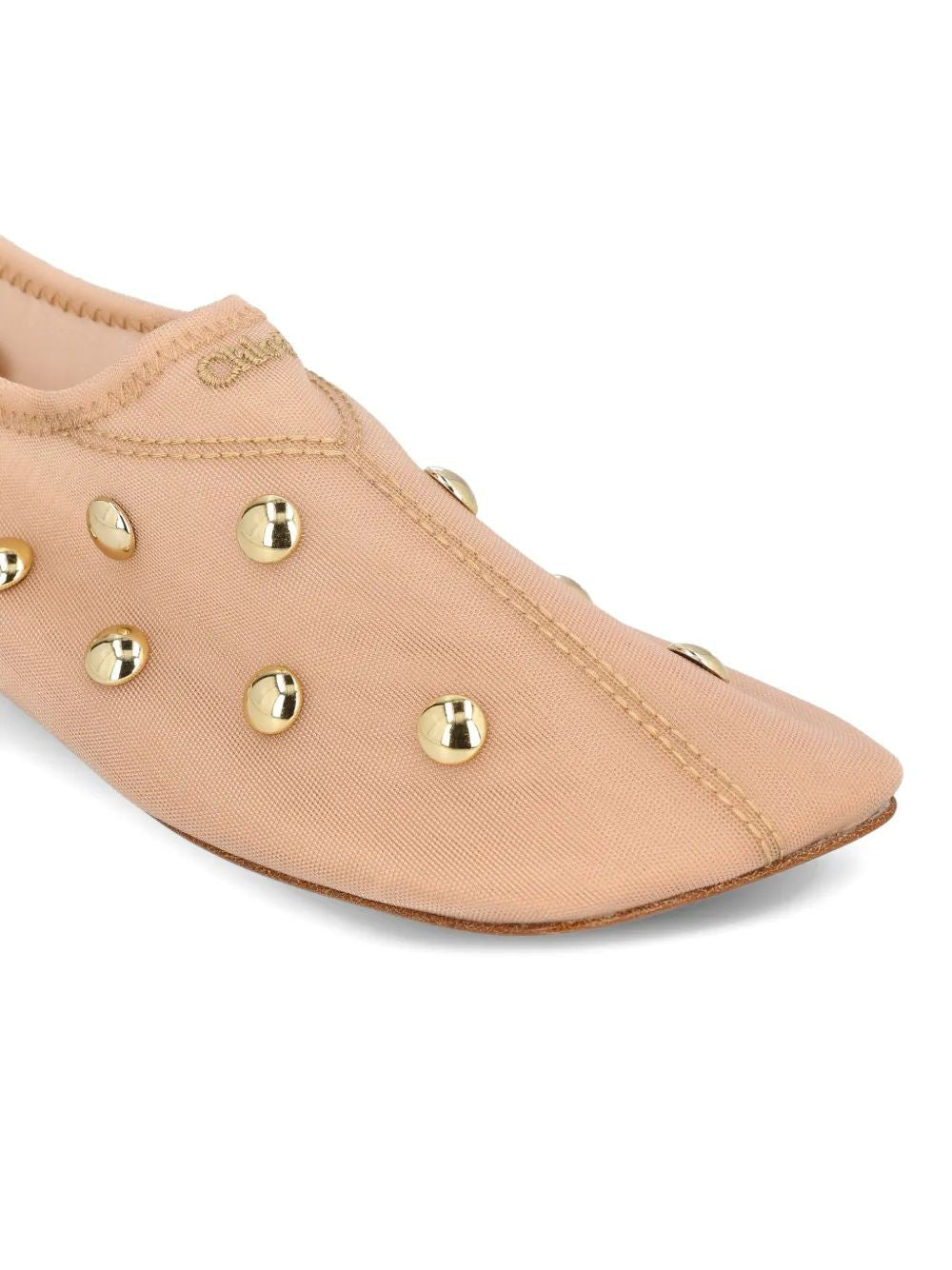 Chloé Pink Mesh Rita Ballerinas