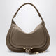 Chloé Taupe Marcie Shoulder Bag In Leather