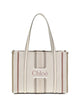 Chloé Chloe Woody Loop Canvas Tote Bag