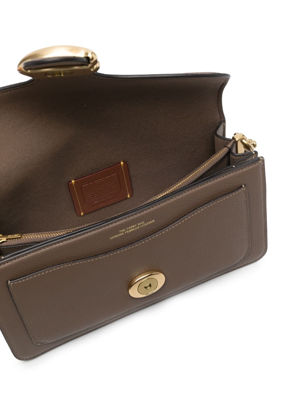 Coach Polished Pebble Leather Tabby Shoulder B