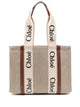Chloé Beige Linen Handbag