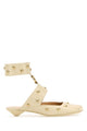 Chloé Ivory Leather Jade Sabot