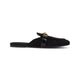 Dolce & Gabbana Black Goat Leather Mule