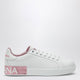 Dolce&Gabbana Portofino White/Pink Leather Sneakers