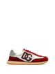 Dolce & Gabbana Bordeaux Polyester Calf Leather Flat Shoes