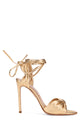 Aquazzura Carina 105 Sandals In Metallic Leather