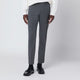 Pt01 Dieci Trousers In Anthracite Grey Wool Blend