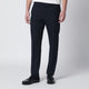 Pt01 Blue Slimfit Cottonblend Trousers