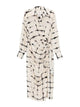 Crida Milano White Silk Midi Dress